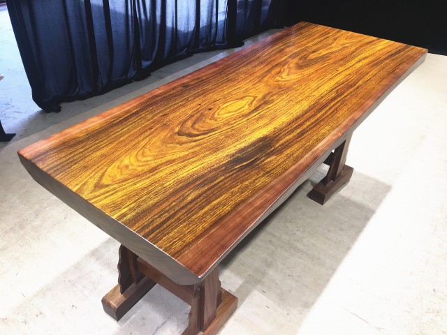 Natural Okan Wood Slab Manufactory Wholesale Dining Tables With The Best Quality