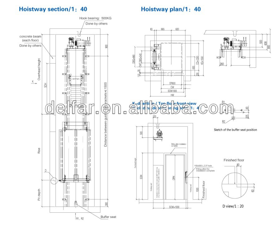 400kg home elevator villa Lift