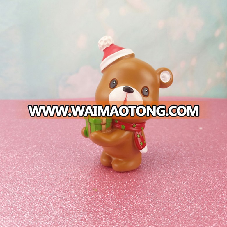 Wholesale cheap Christmas home decoration resin miniature snowman santa deer statue