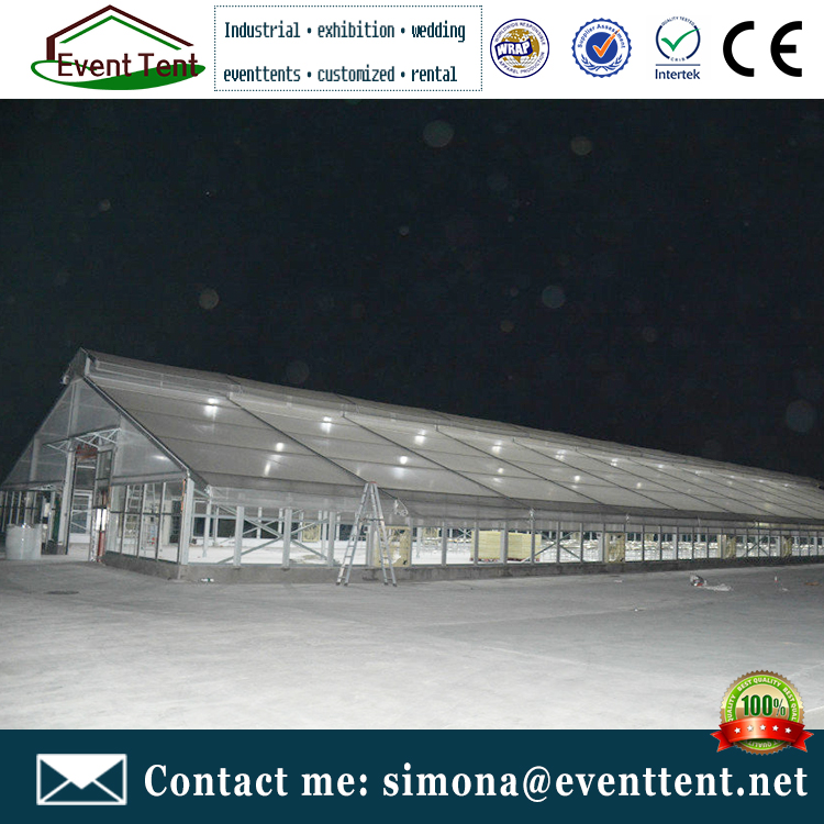 A shape 20x15m tent for warehouse storage