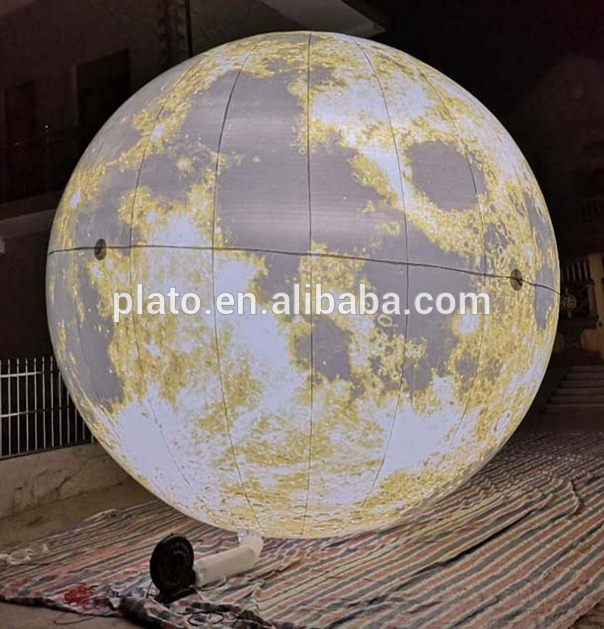 Custom large inflatable colorful led balloon for outdoor decoration