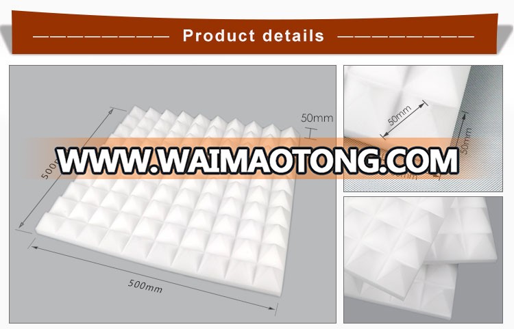 China Factory Sells Pyramid Shape Sound Proof Noise insulation Melamine Sponge Acoustic Foam Panels