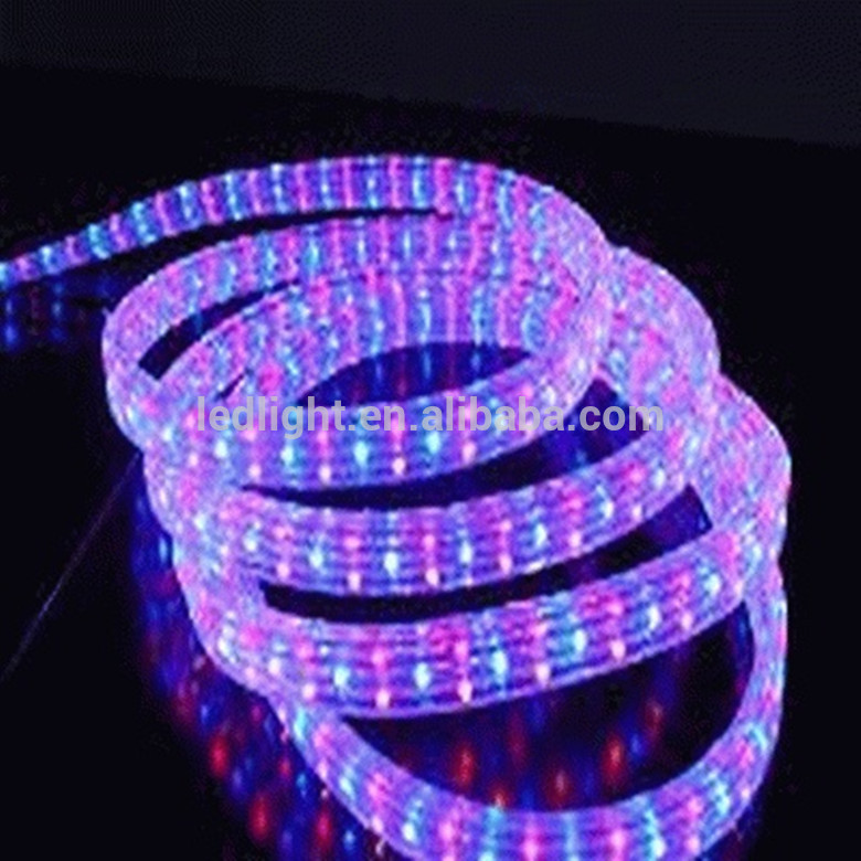 2m decoration Christmas high quality LED Round 3wires Rope light