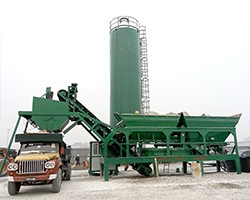 50m3/h mobile concrete mixer plant for sale