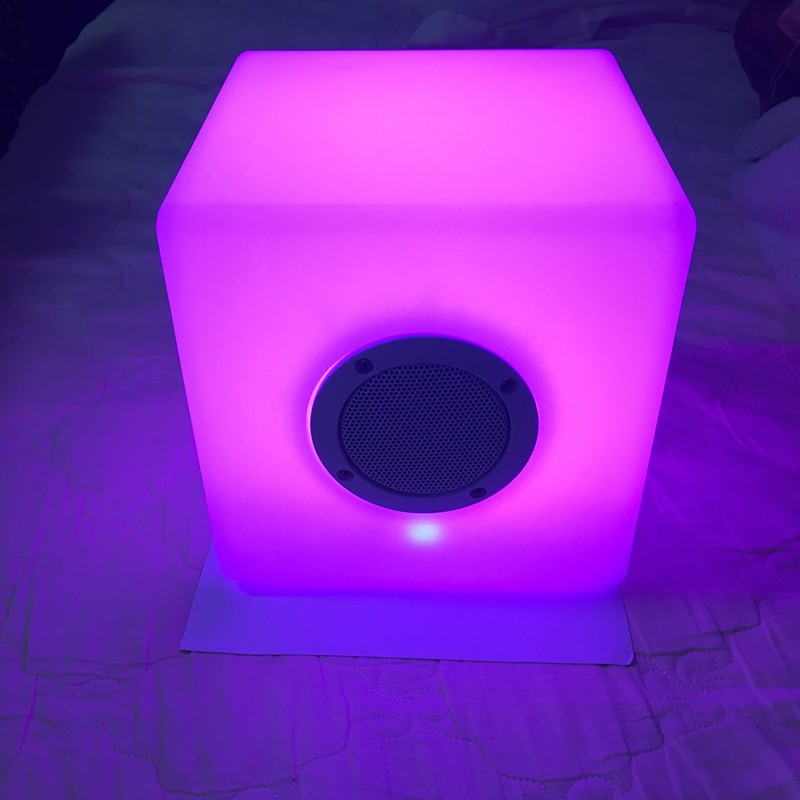 Elegant power IP 68 Water proof hotsale factory new item led cube speaker