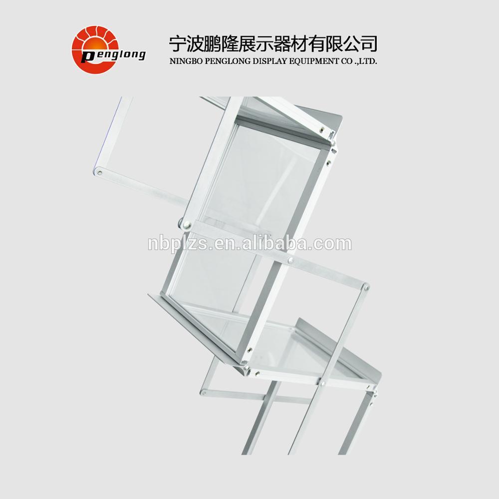 Metal Acrylic Floor Brochure Holder Magazine Stand, display racks