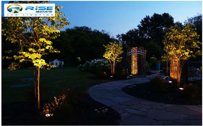 Led in ground landscape lights Outdoor Fixtures