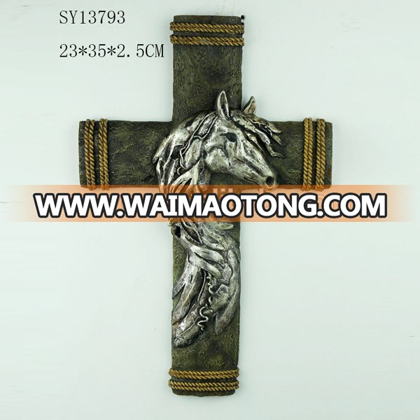 Church decors Christianism Statues wooden cross wall hanging