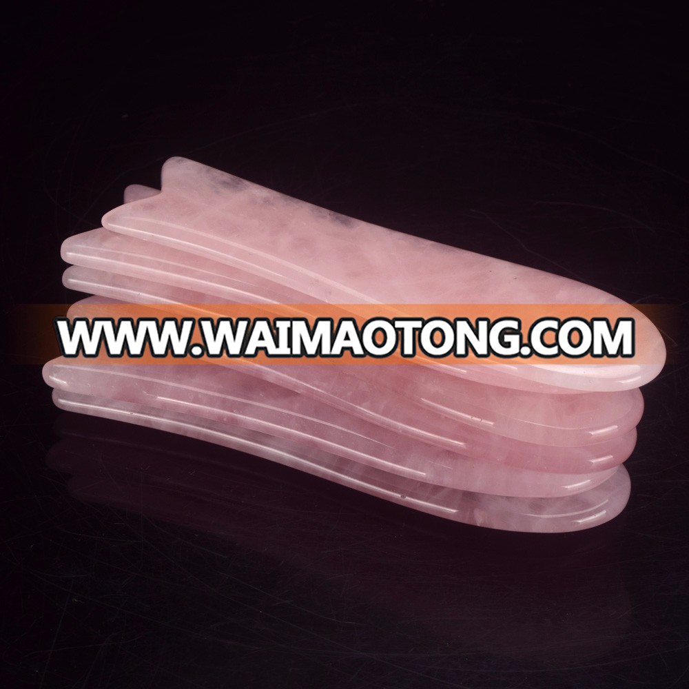 wholesale natural rose quartz Gua Sha Tool for sale