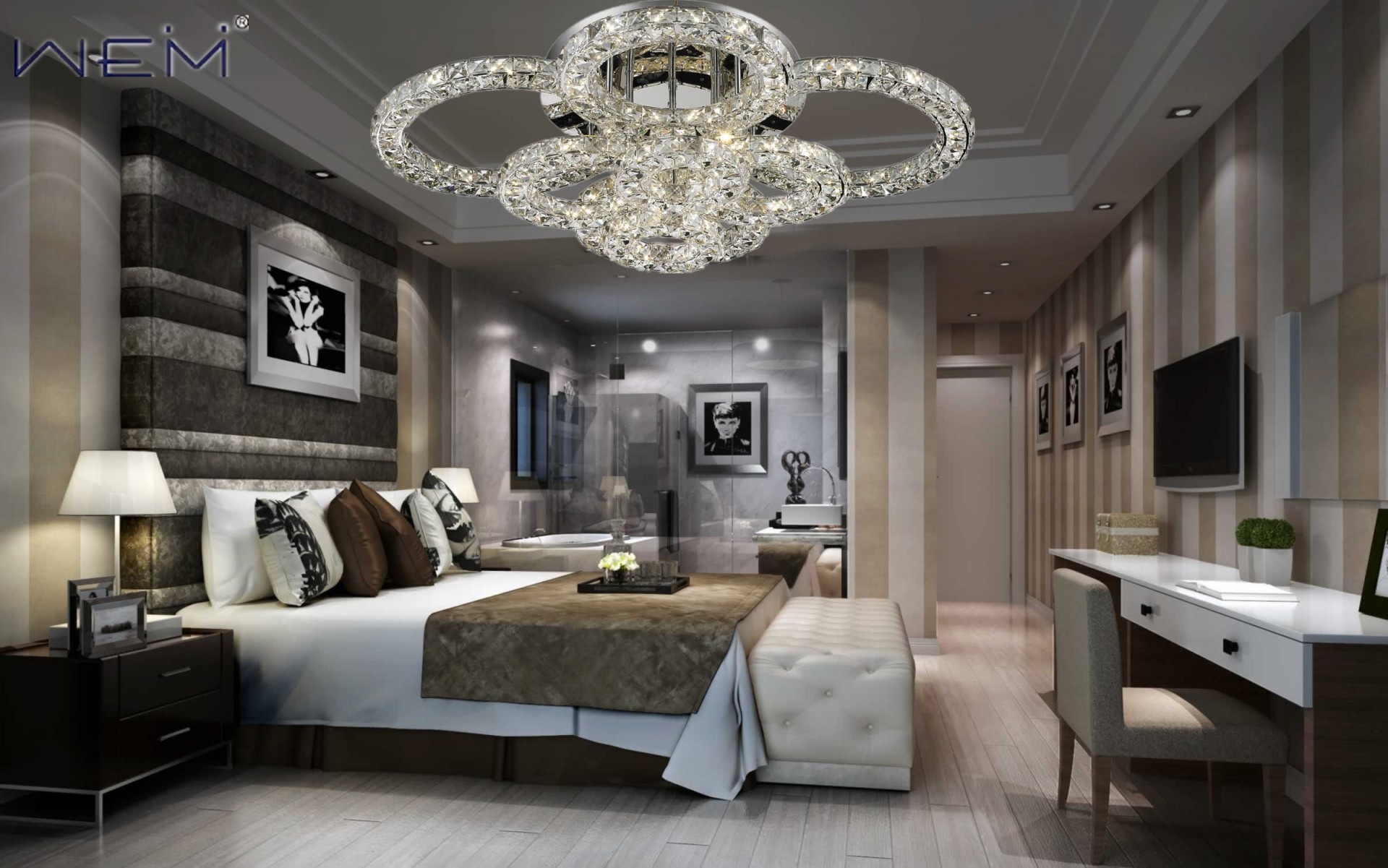 New Hot Sale Ceiling Style Led Hotel Luxury Decorative Ceiling Light Design Large Crystal Ceiling Lamp