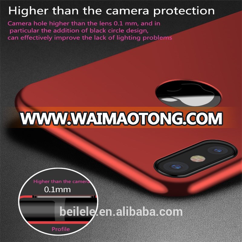 Hot selling Matte pc with ultra-fine mobile phone case for iphone X anti-drop all-round protective phone cover