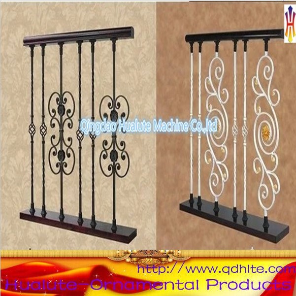 Household interier design spray-paint surface treatment wrought iron baluster