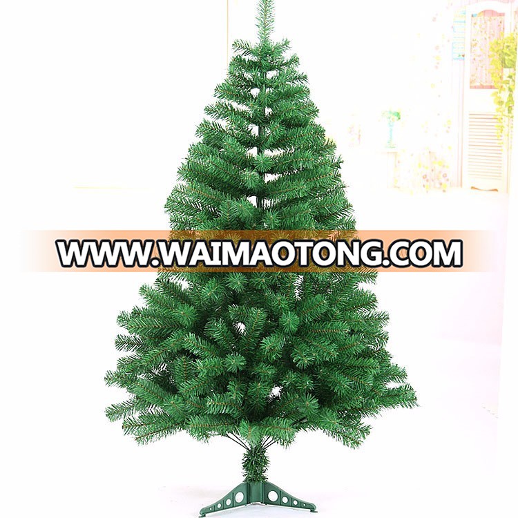 Factory wholesale artificial plastic pvc 1.5m christmas tree for christmas decoration