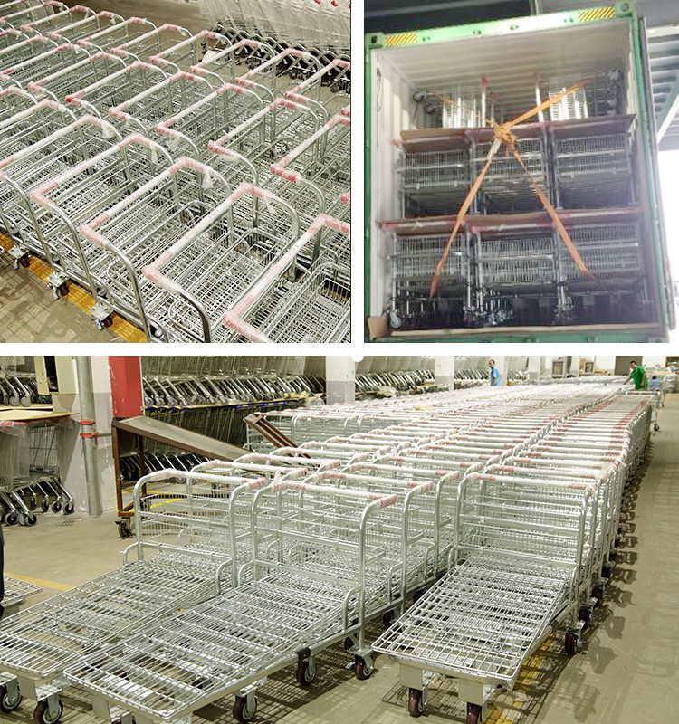 warehouse Metal Hand Storage shopping cart