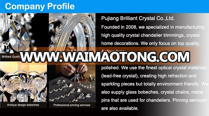 brilliant cut crystal grade A crystal clear square beads with two hole for chandelier parts