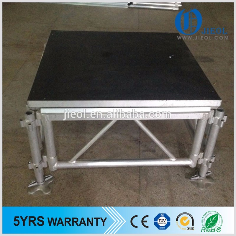 Outdoor black combined stage anti skid plywood stage platform