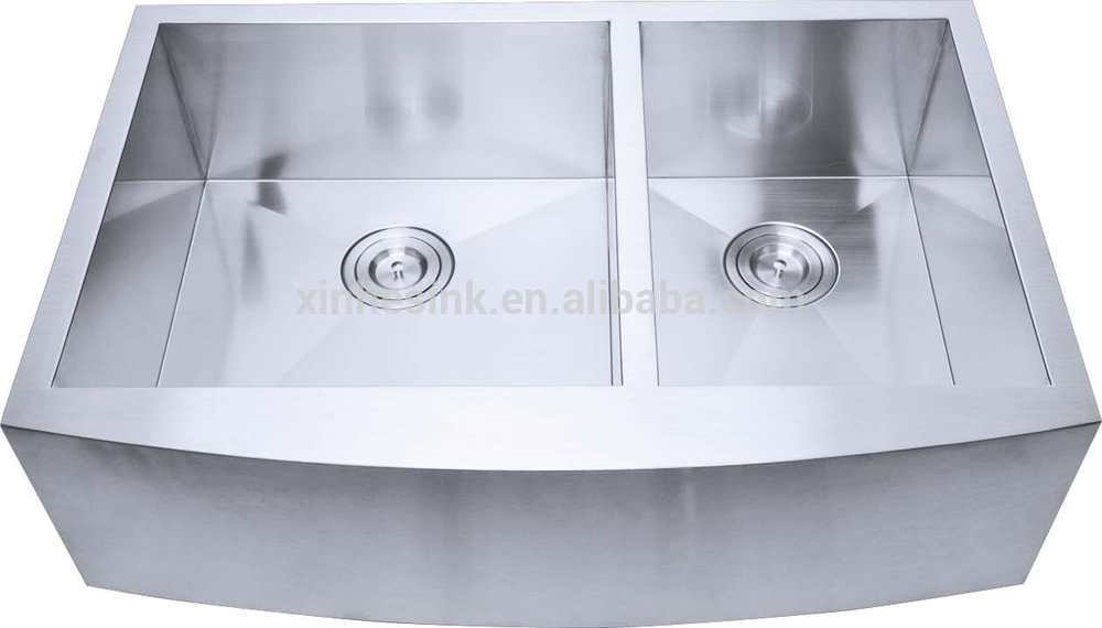 Industrial stainless steel apron front kitchen sinks