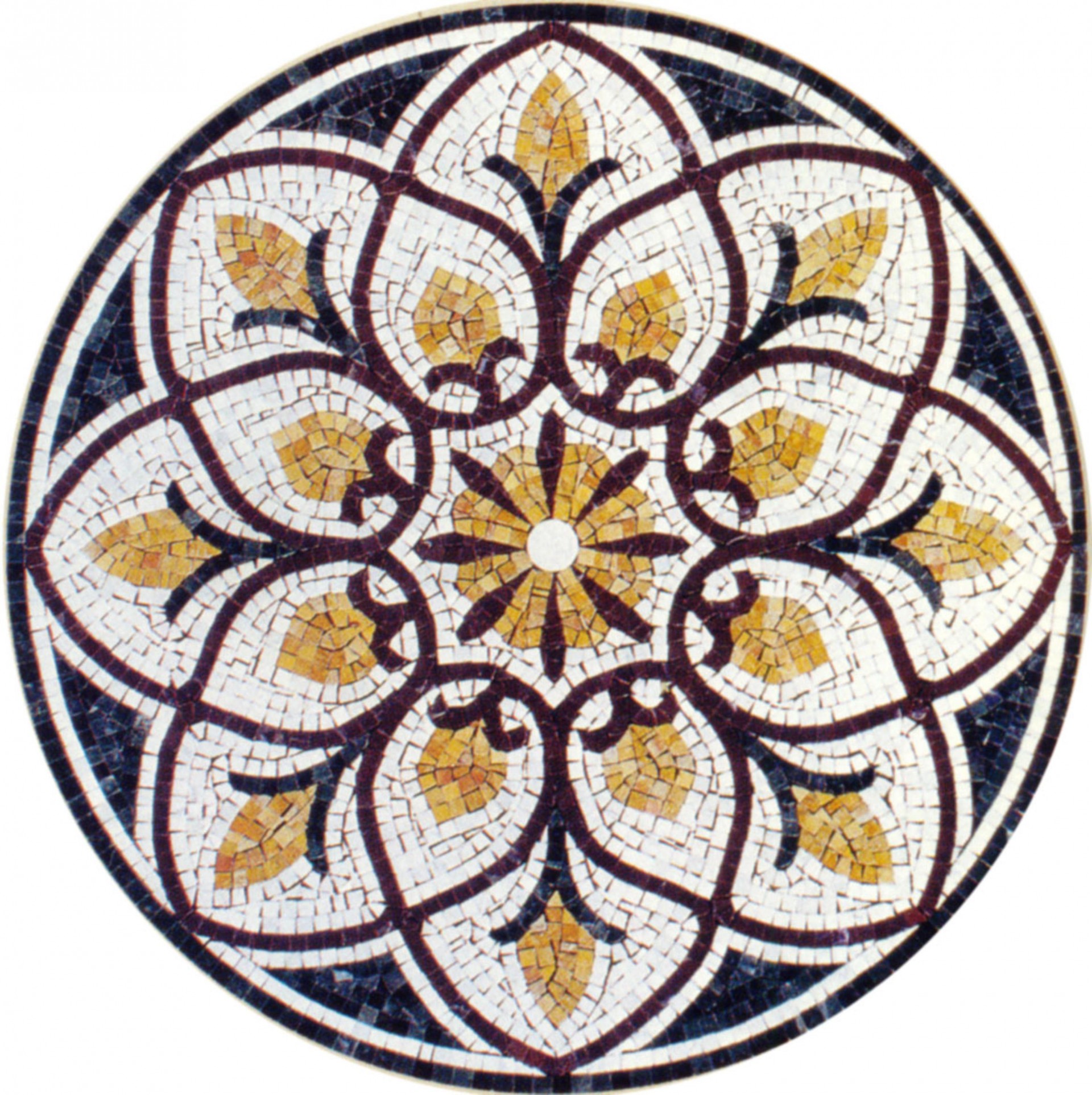 Medallion Marble Mosaic Water Jet