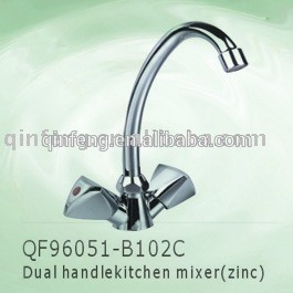 brass two dual handle kitchen faucet,washroom mixer,tap for household,OEM offered,China mainland