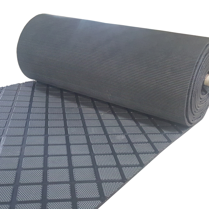 reasonable price  17mm thickness black durable rubber cow mat