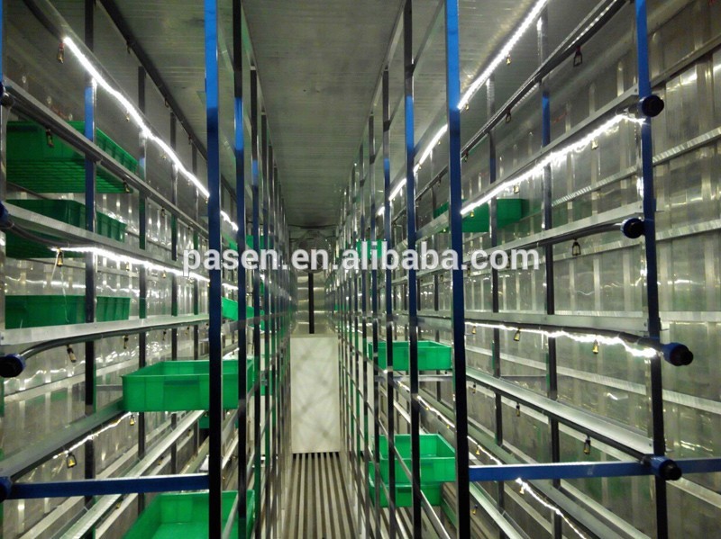 barley grass growing machine / wheat hydroponic grass seeds sprouting unit / hydroponics production system price