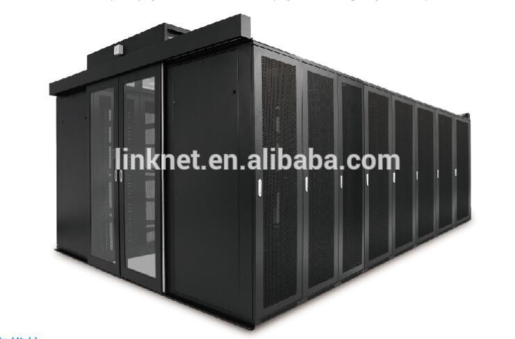 data center container high density automatic cold aisle containment cabinet 19'' installation data center rack system