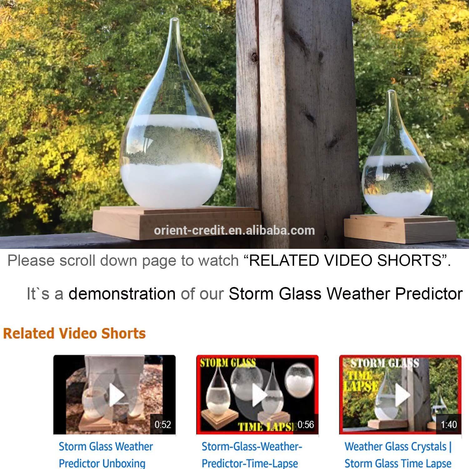 Storm Glass Weather Predictor - Weather Glass Predictor 2 in 1 Set