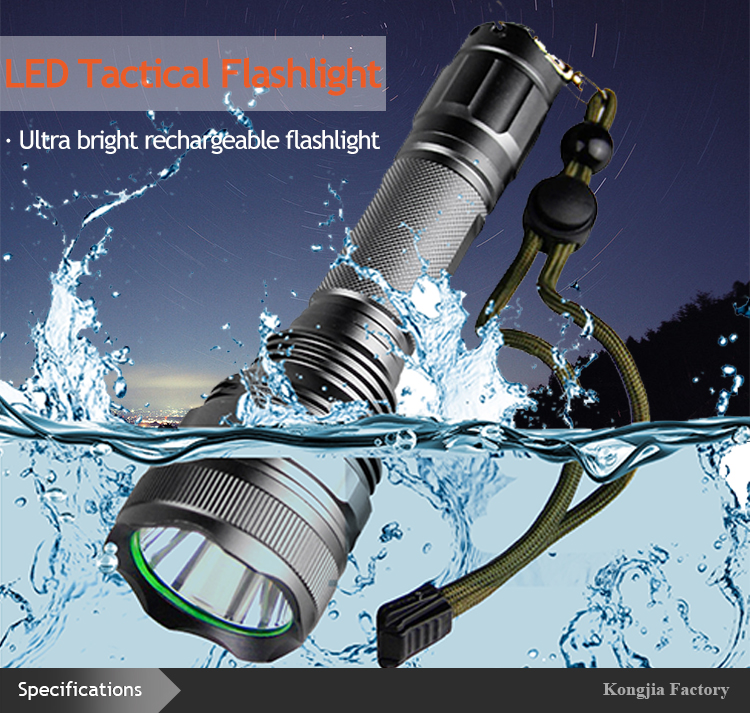 Rechargeable flashlight Hot Sales LED on Amazon flashlight torches with 5 models lights