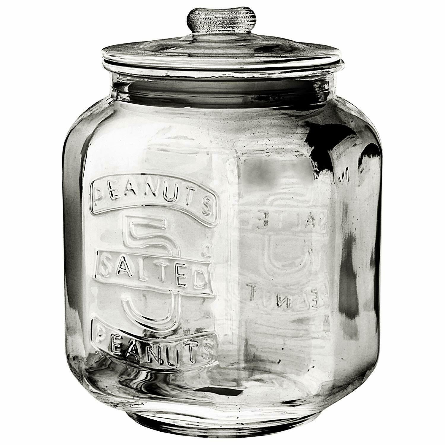 Glass Storage Jar Sugar Bowl Lid With Spoon Transparent Candy Home Kitchen Tools