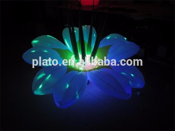 Advertising inflatable sun flower with colorful led for event decoration