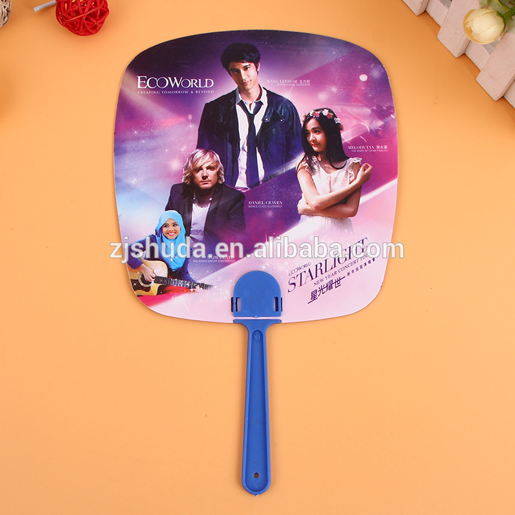 Eco-Friendly Pp Plastic Hand Fan For Ad