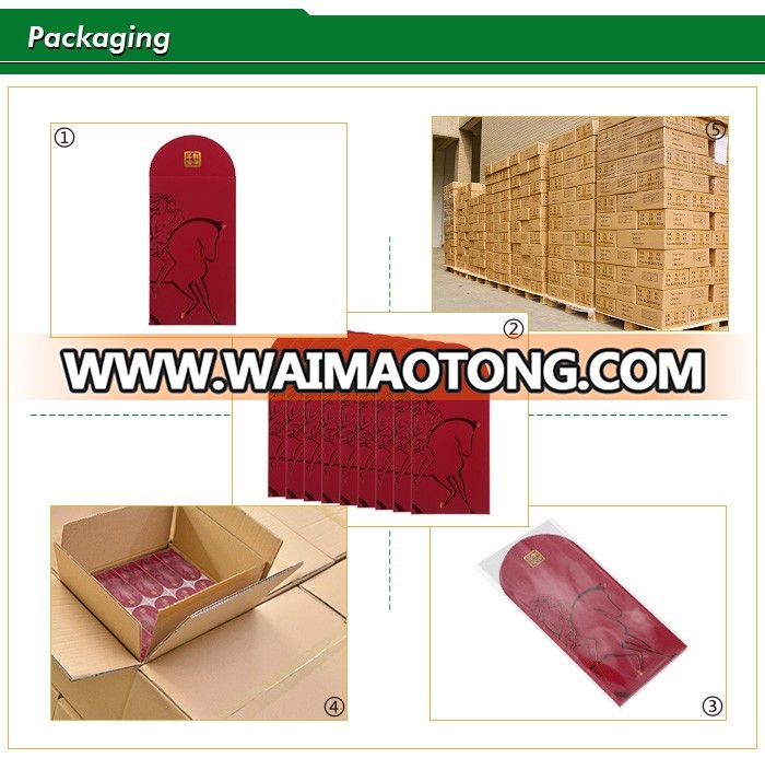 Custom classical chinese red lucky packet for wedding