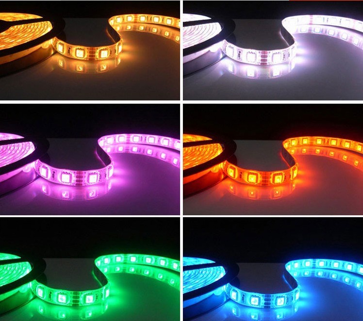 dmx512 5050 RGB full color led strip flashing RGB individually addressable led strip