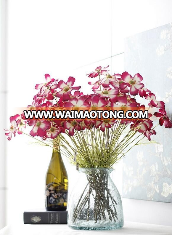 Beautiful color 3 heads artificial primrose flower for wedding