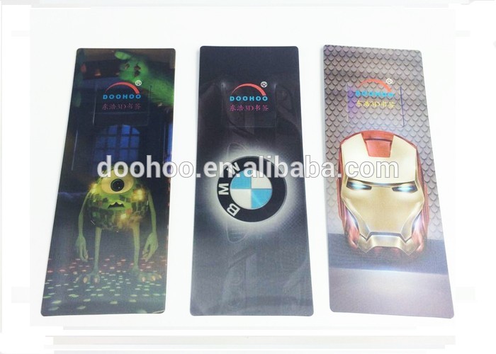 3d PET Hologram Bookmark/3d Lenticular Poster/3d Hologram Printing Card