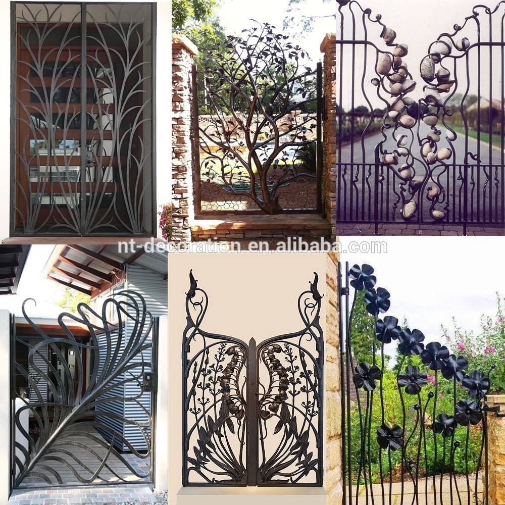 Hot sale high quality wrought iron gate for sale NTBM-067A