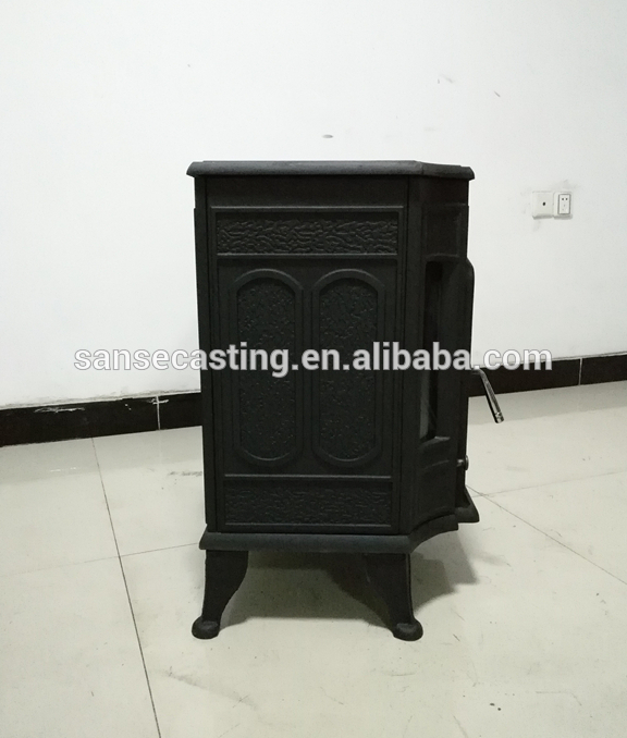 New deisgn cast iron burner stove, cast iron wood burning stove BSC335-1