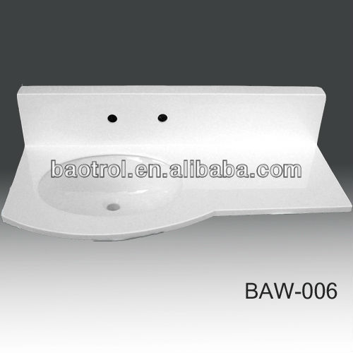 gel coat resin pedestal basin new,solid surface pedestal sink