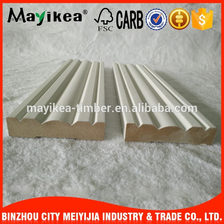 Wholesale Chinese top quality product white painted mdf frame moulding