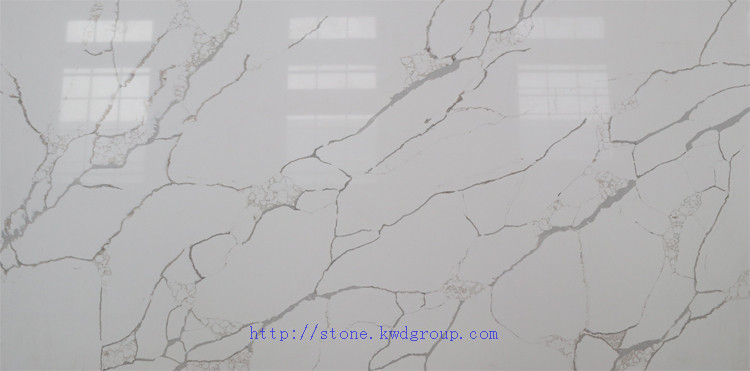 Most popular calacatta white gold quartz stone slab for counter top