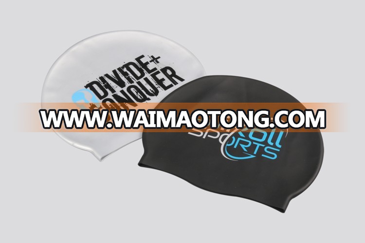 professional silicone swimming cap manufacturer custom logo adult kid size silicone swim cap