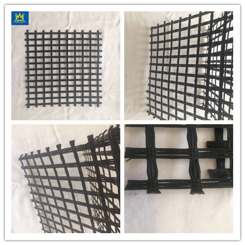 Fiberglass/carbon/basalt fiber rebar polyester geogrid