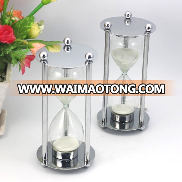 Promotional Gift Elegant Metal Frame Hourglass Sand Timer 15 Minute