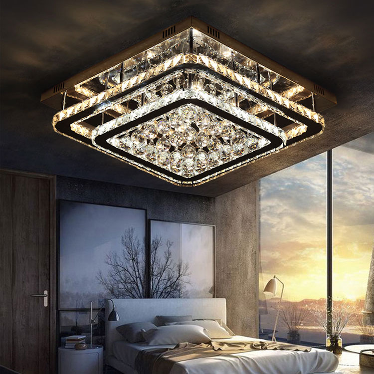 modern banquet hall ceiling designs with remote control elegant K9 crystal lamp