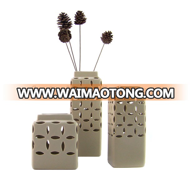 Wholesale custom modern ceramic decoration vases with different styles