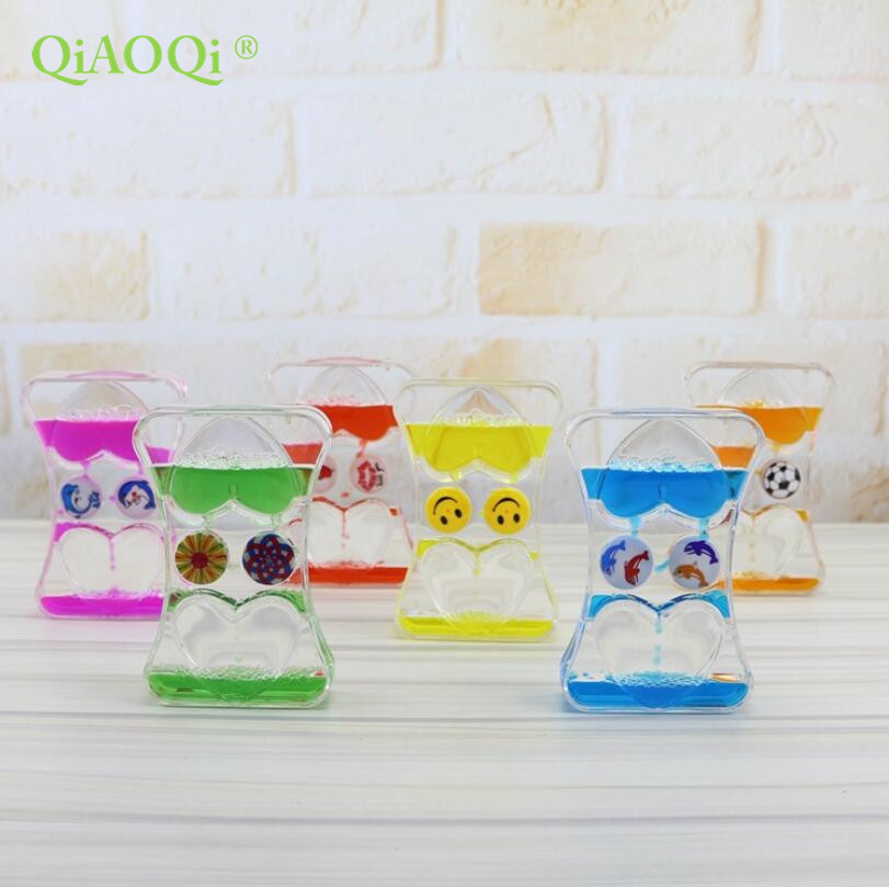 Hot Sales Heart shape liquid hourglass timer