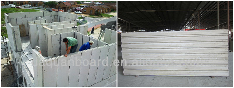 villas/120mm EPS cement sandwich wall panel