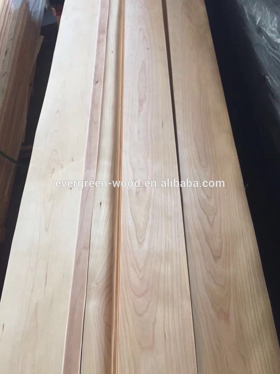 Fleece back veneer cherry veneer cladding