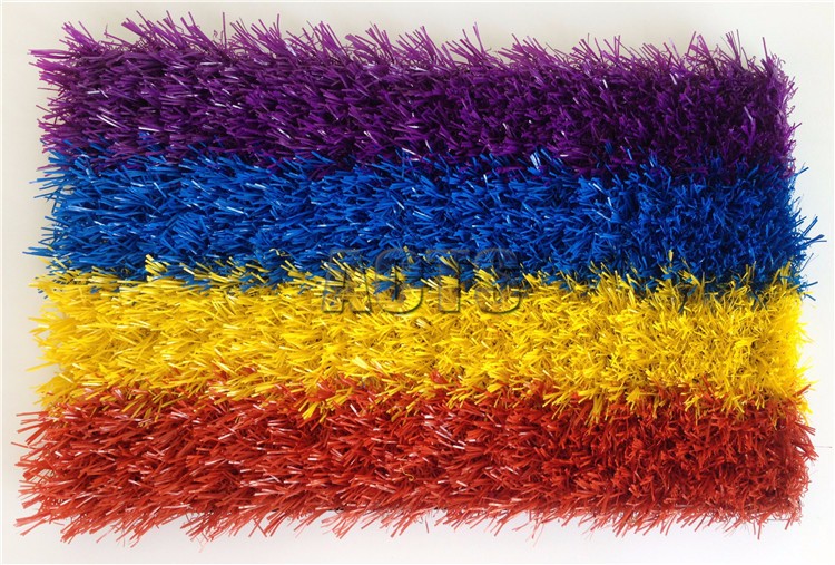 Blue, Red, Yellow, Purple Color Indoor Landscaping Artificial Grass Turf