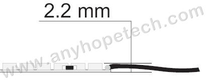 19.2w 240leds per m high CRI long life led commercial rope lighting